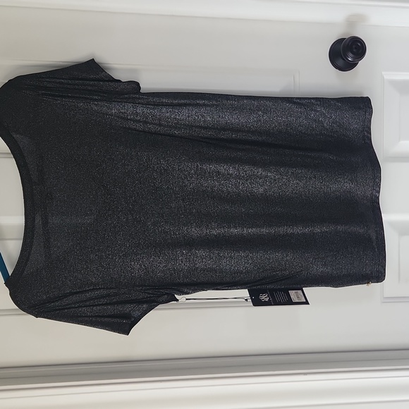 Black sparkly pocket t-shirt - Picture 4 of 4